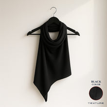 Black Silk Hijab