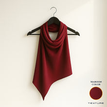 maroon silk hijab