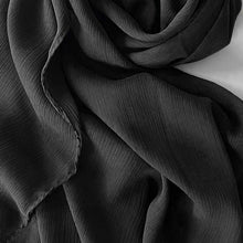 Black Silk Hijab