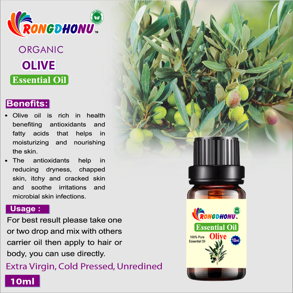 Olive Essential Oil (অলিভ এসেনশিয়াল অয়েল) -10ml