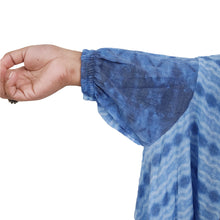Cotton Khimar – Sky Indigo Print