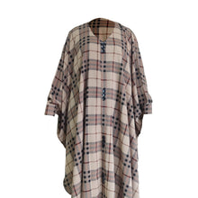 Short Kaptan Burkha – Beige Plaid