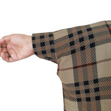 Short Kaptan Burkha – Beige Plaid