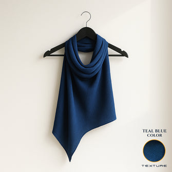 Blue silk Hijab
