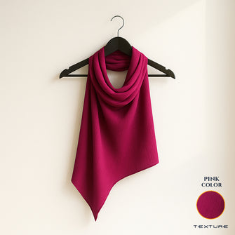 Pink silk hijab