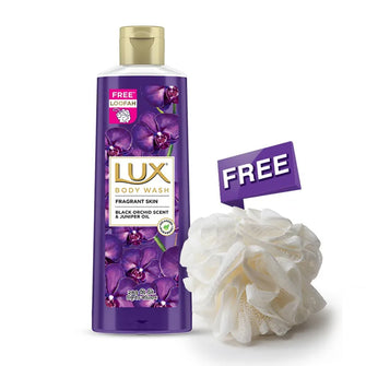 Lux Body Wash Fragrant Skin Black Orchid Scent & Juniper Oil (245ml) Loofah free