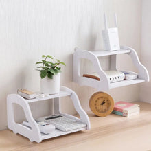 Wifi Router Stand Shelf Double Layer Wall Mounted Shelf Home decorator