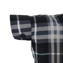 Short Kaptan Burkha – Black & White Plaid