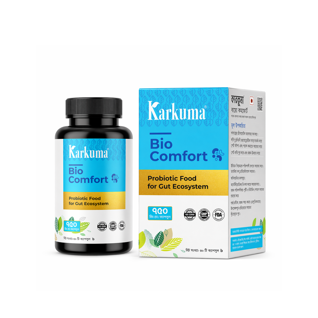 Karkuma Bio Comfort Probiotic Food for Gut Ecosystem bottle and packaging available at DailyGoods