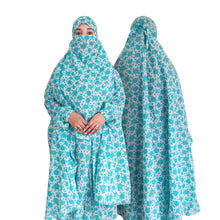 Khimar – Sky Blue Floral