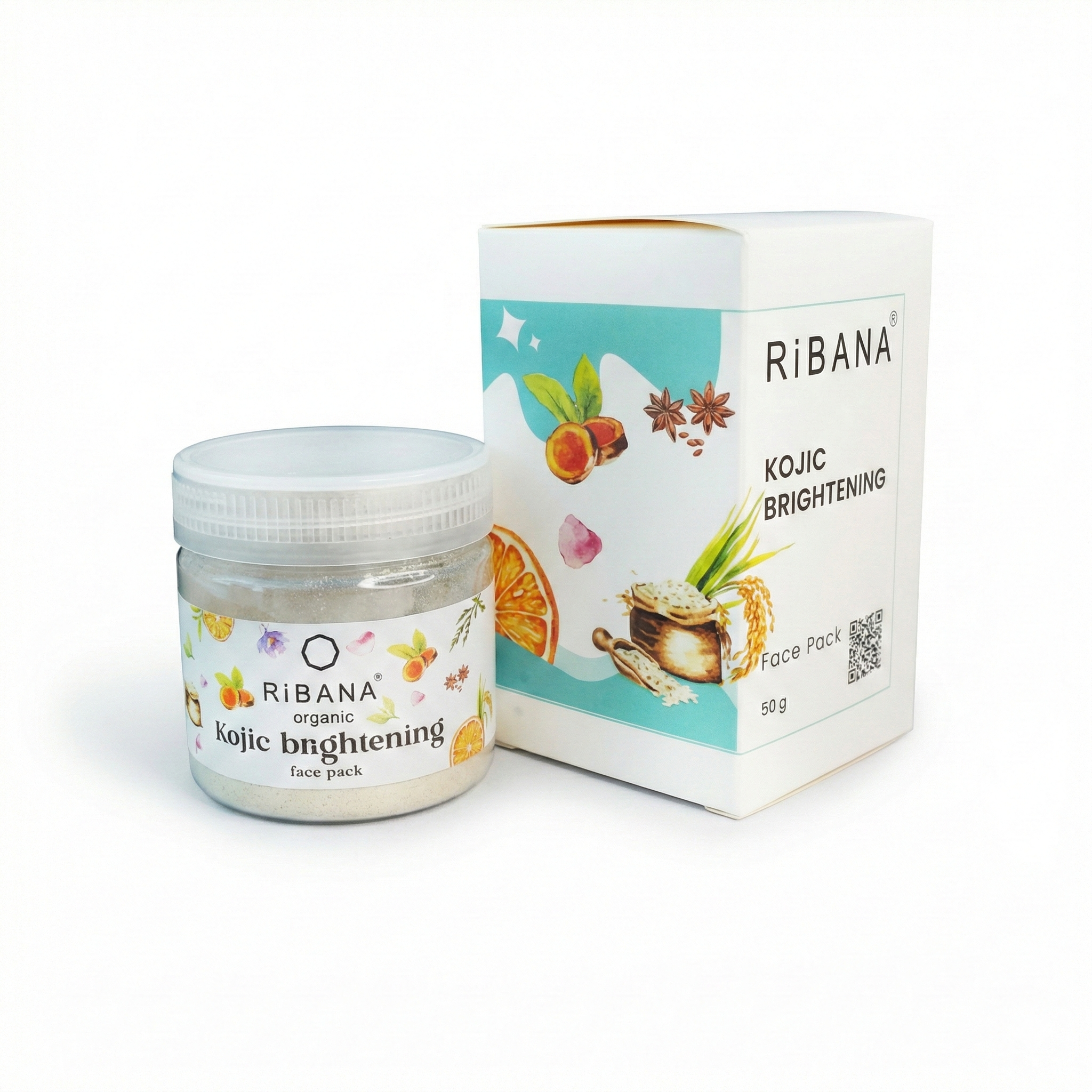 RiBANA Kojic Brightening Face Pack (কোজিক ব্রাইটেনিং ফেস প্যাক)