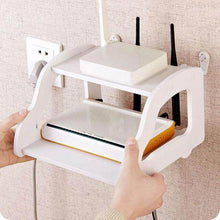 Wifi Router Stand Shelf Double Layer Wall Mounted Shelf Home decorator