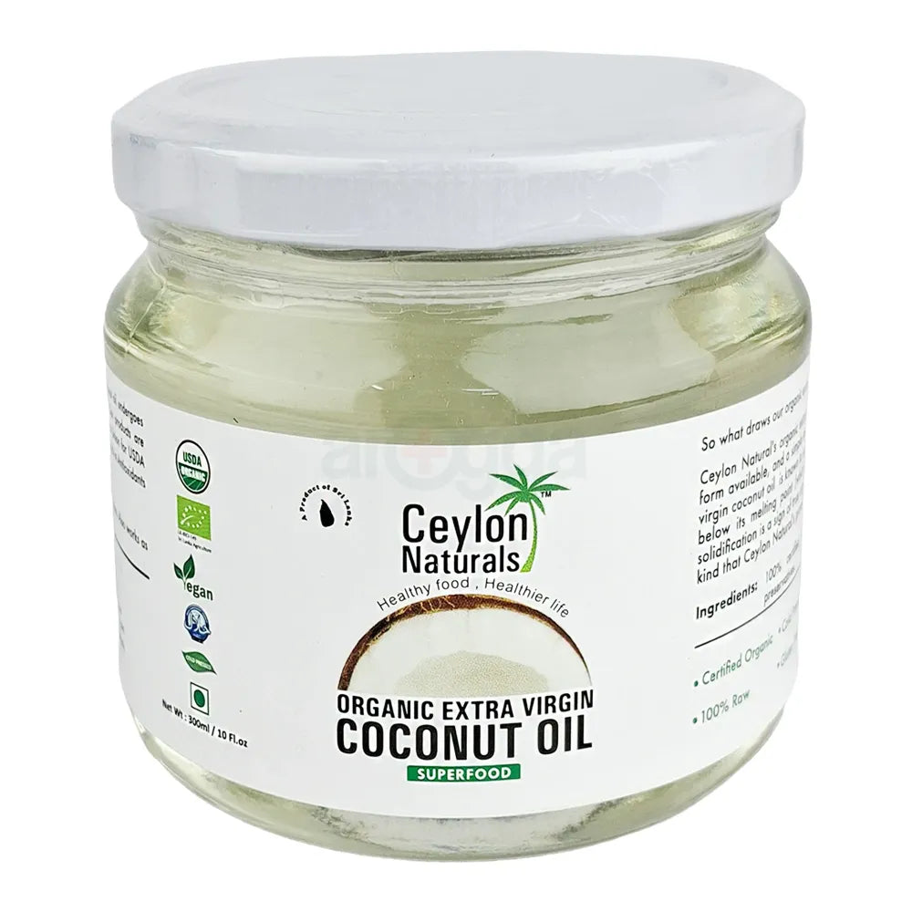 Ceylon Naturals Organic Extra Virgin Coconut Oil (অর্গানিক এক্সট্রা ভার্জিন কোকোনাট অয়েল) - 300 ml