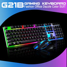 Gaming mouse and keyboard combo G21B RGB backlit keyboard For Laptop Desktop PC