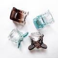 JAANSHU Pack of 4 pcs Transparent Claw Clips