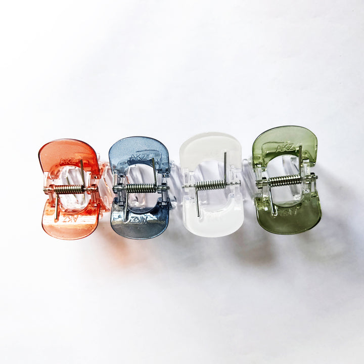 JAANSHU Pack of 4 pcs Transparent Claw Clips