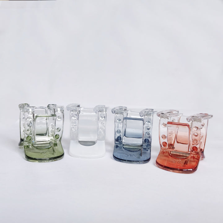 JAANSHU Pack of 4 pcs Transparent Claw Clips