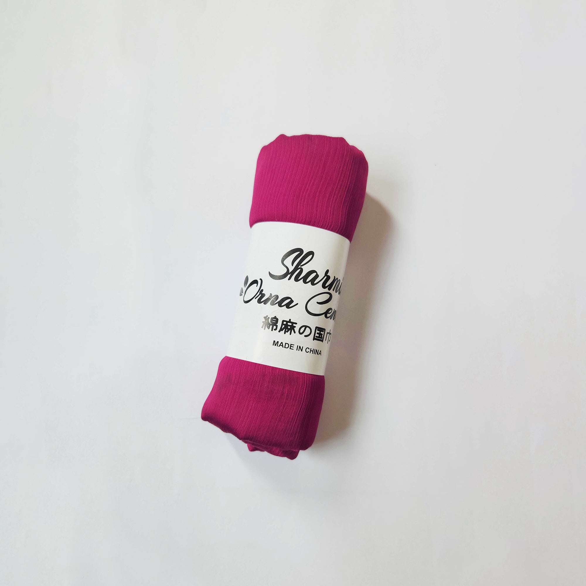 Pink silk hijab
