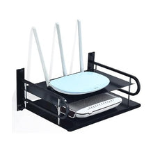 2 Layer Wall Mount WiFi Router Stand – Metal Shelf