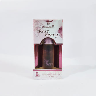 Al-Nuaim® E-Series Rose Berry Attar Roll On - 6ML, Alcohol-Free Aromatic Fragrance Oil