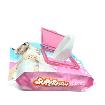 Supermom Mild Baby Wipes - 80 wipes