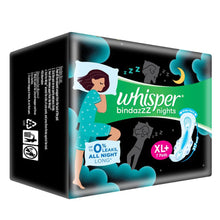 Whisper Bindazzz Nights Heavy Flow Sanitary Napkins XL+