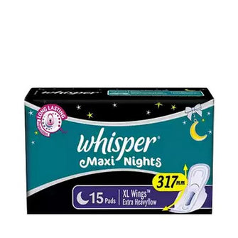 Whisper Maxi Nights Wings Sanitary Napkins XL