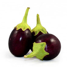 Kalo Gol Begun (Round Brinjals Black) ±35 gm