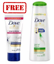 Dove Hair Fall Rescue Shampoo (Free Dove Intense Repair Conditioner 50 ml)