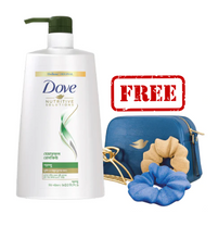 DOVE Shampoo Hairfall Rescue with Hair Styling Kit Free (650ml)