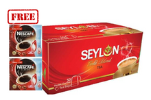 Seylon Gold Blend Tea Bags(Free 2 Nescafe mini pack)100 gm